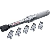 Tusk Spoke Torque Wrench Kit - Adjustable 30-150in-Lb, 5 Heads | Calibrated +/-2% Accuracy; Includes Case, 5 Drop Forged Heads: 6.1mm, 6.3mm, 6.6mm, 6.8mm, 6.9mm