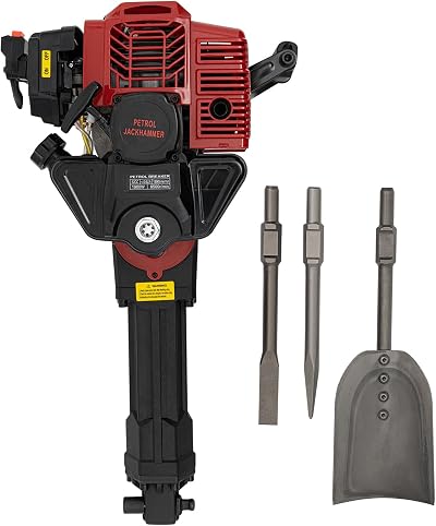 VonVVer 52cc Petrol Tree Digger 1900W Excavator with 3 Pickaxe Heads