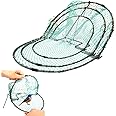 Pigeon Bird Trap,Large Spring Domestic Humane Live Bird Traps Net for Birds Pigeons Sparrow Quail Cage Traps Tools Humane Live Trap Mesh (D)