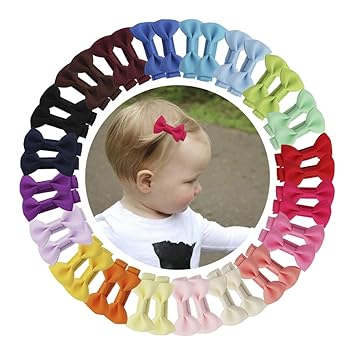 mini alligator hair clips baby