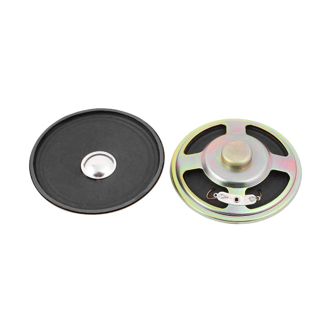 Photo 1 of uxcell 2Pcs 76mm Dia 8 Ohm 3W Metal Shell Ultra-Thin Internal Mini Speakers Magnetic Loudspeaker