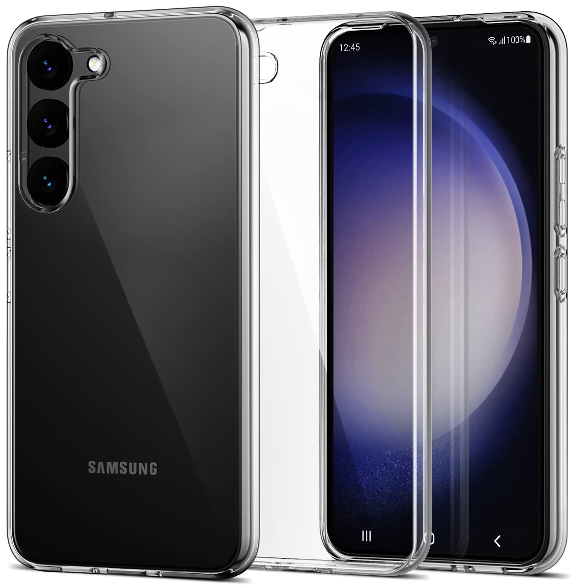CASEVASN for Samsung Galaxy S23 Plus Case, Ultra [Slim Thin] Flexible TPU Scratch Resistant Gel Rubber Soft Silicone Protective Clear Case Cover for Galaxy S23 Plus (Clear)