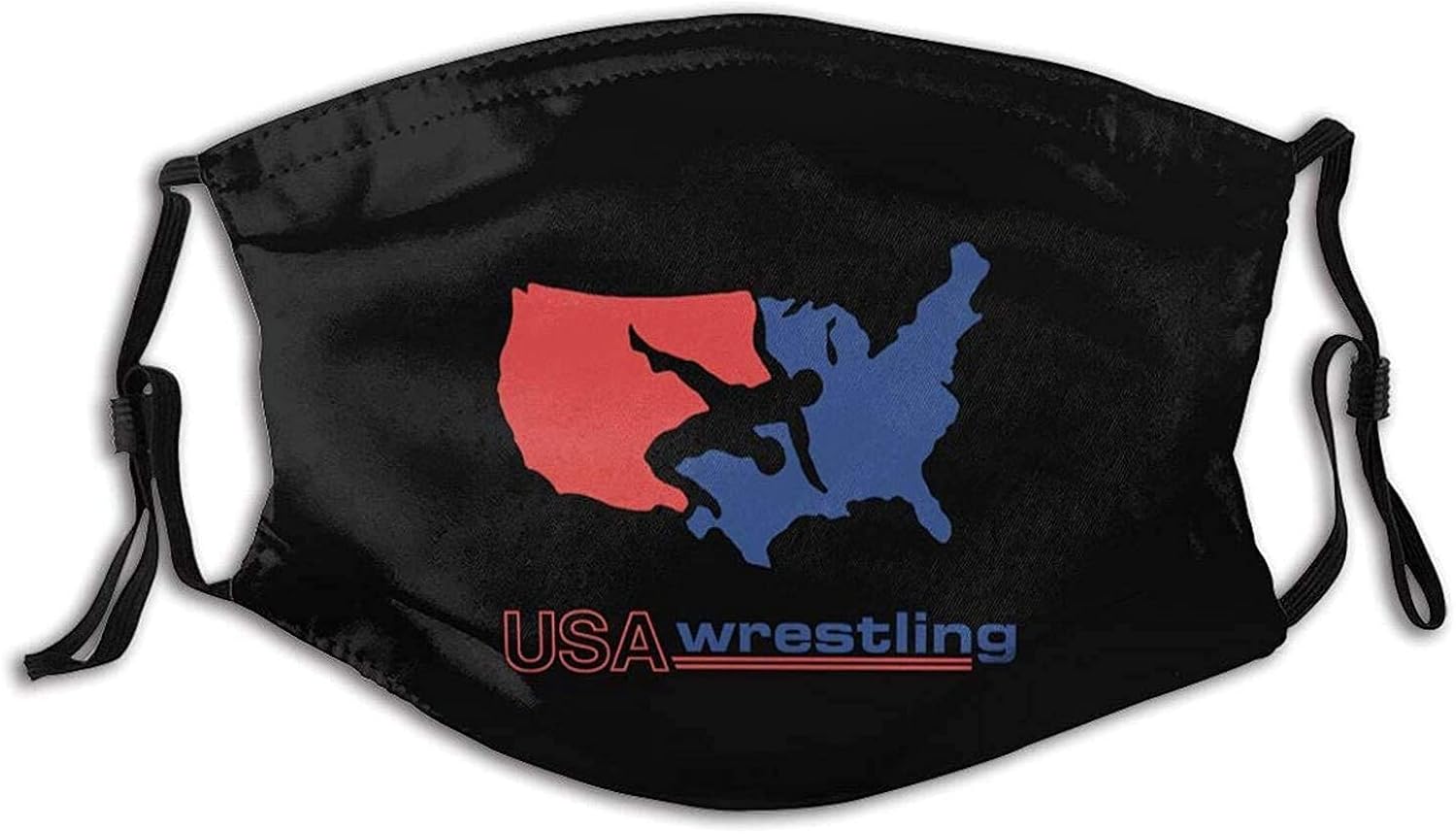 USA Wrestling Face Mask Adult for Women Men Breathable Cloth Face Mask
