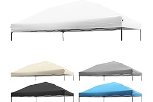 NINAT 8x8 Canopy Replacement Top, Replacement Cover for 8x8 Pop Up Canopy Tent (Top Cover Only) White