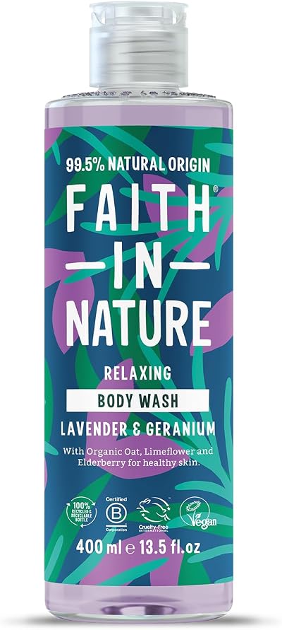 Faith In Nature Lavender & Geranium Body Wash 400 ml Vegan Cruelty Free