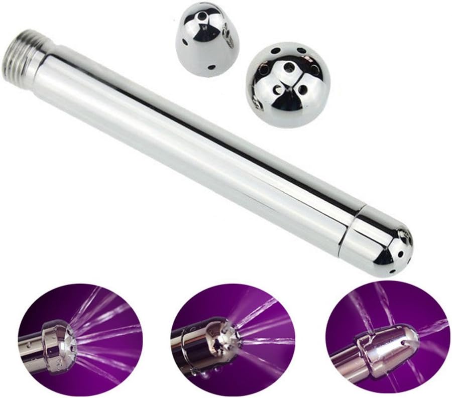 3 Heads Aluminum Enema Shower Vaginal Anal Cleaner Anal Douche Shower Cleaning Bathroom Rectal Syringe Anal Unisex