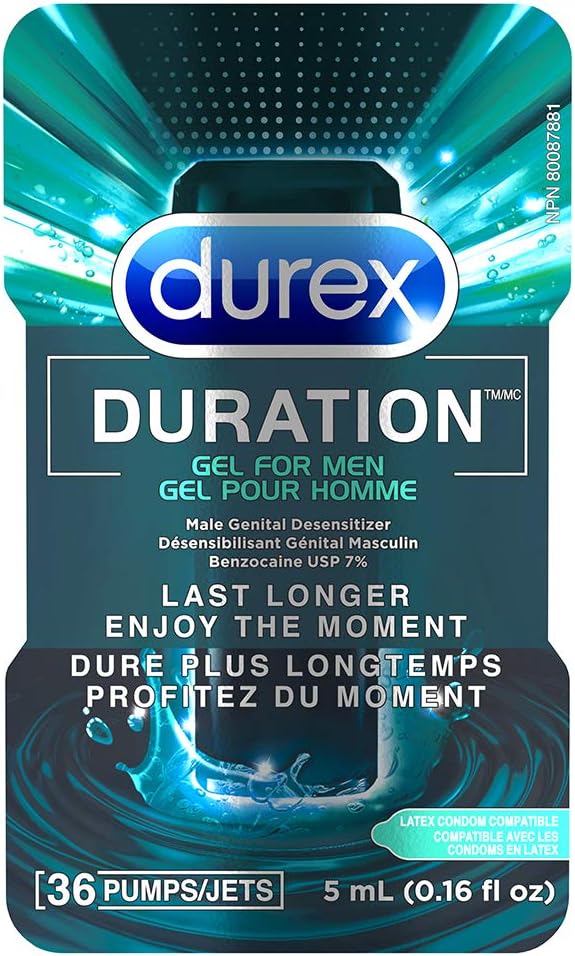 Durex Duration, Delay Gel for Men 5 milliliter Amazon.ca Health & Personal Care