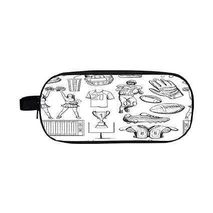 Amazoncom Iprint Pen Bag Fashion Trendfootballpattern