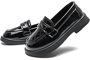 Mybozz Kids Dress Shoes Girl’s Boy’s Oxford Shoes Slip On School Uniform Shoes