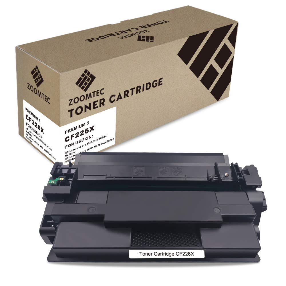 ZOOMTEC Compatible 26X CF226X Toner Cartridge Use for LaserJet Pro M402dn M402d M402n M402dw,LaserJet Pro MFP M426fdn M426dw M426fdw(Black, 1 Pack)