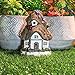 Hannah’s Cottage Fairy Garden House Outdoor Statue with Solar Lights, Polyresin Garden Figurine for Outdoor Decoration (Outdoor Paradise)