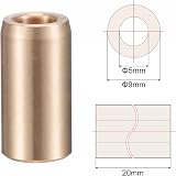 sourcing map Sleeve Bearings 5mm Bore 9mm OD 20mm Length Cast Brass view 2