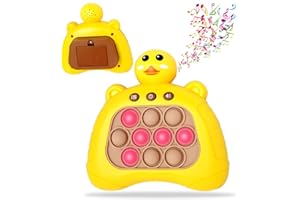ROUSKY Quick Push Bubble Game for Kids & Adults,Mini-Handheld Fast Speed Push Game,Relieving Stress Pop Fidget Game Toys for Boys, Girls, Teens (Duck)