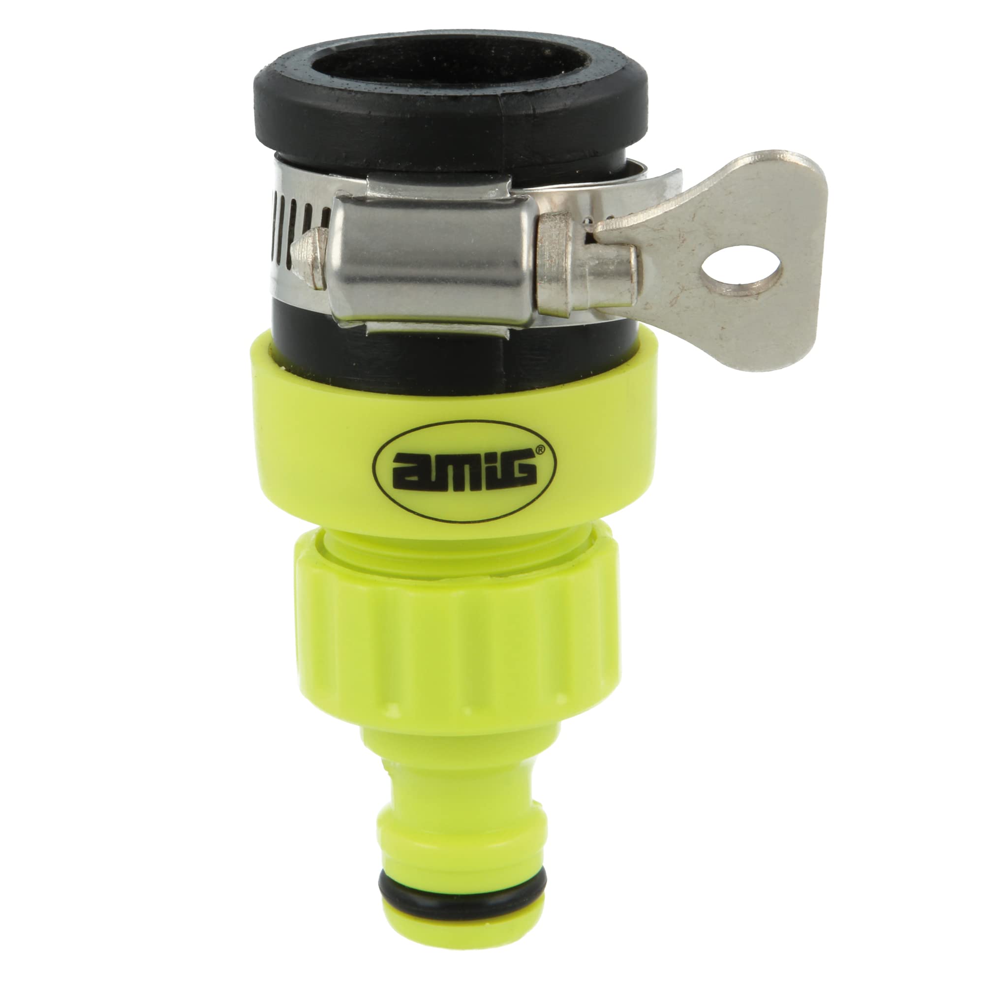 Amig - Universal Hose Adapter | with Stainless Steel Butterfly Screw | Compatible with Most Faucets | ABS Plastic | Pistachio Green