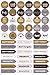 Essentials Weekly Planner Stickers-Black & Gold (Set of 575 Stickers)