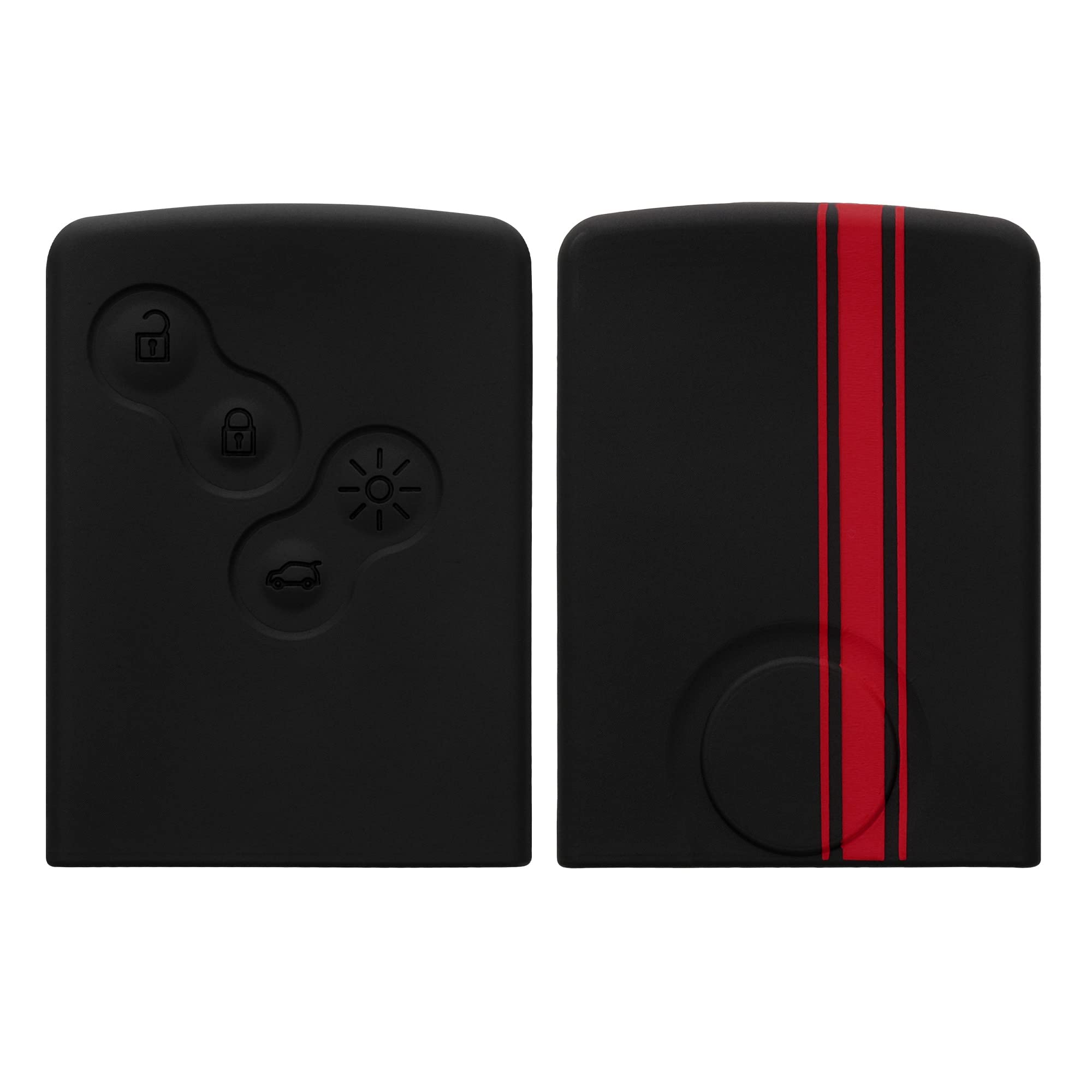 kwmobile Silicone Key Fob Cover Compatible with Renault 4 Button Car Key (only Keyless Go)