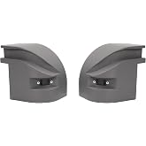 ALMULOO Pair Corner Caps Compatible with Morgan Truck Replacement for 62664 | Replace for 62665 Truck Body Curbside Caps Plastic(PP) Unfinished Gray Driver + Passenger Side