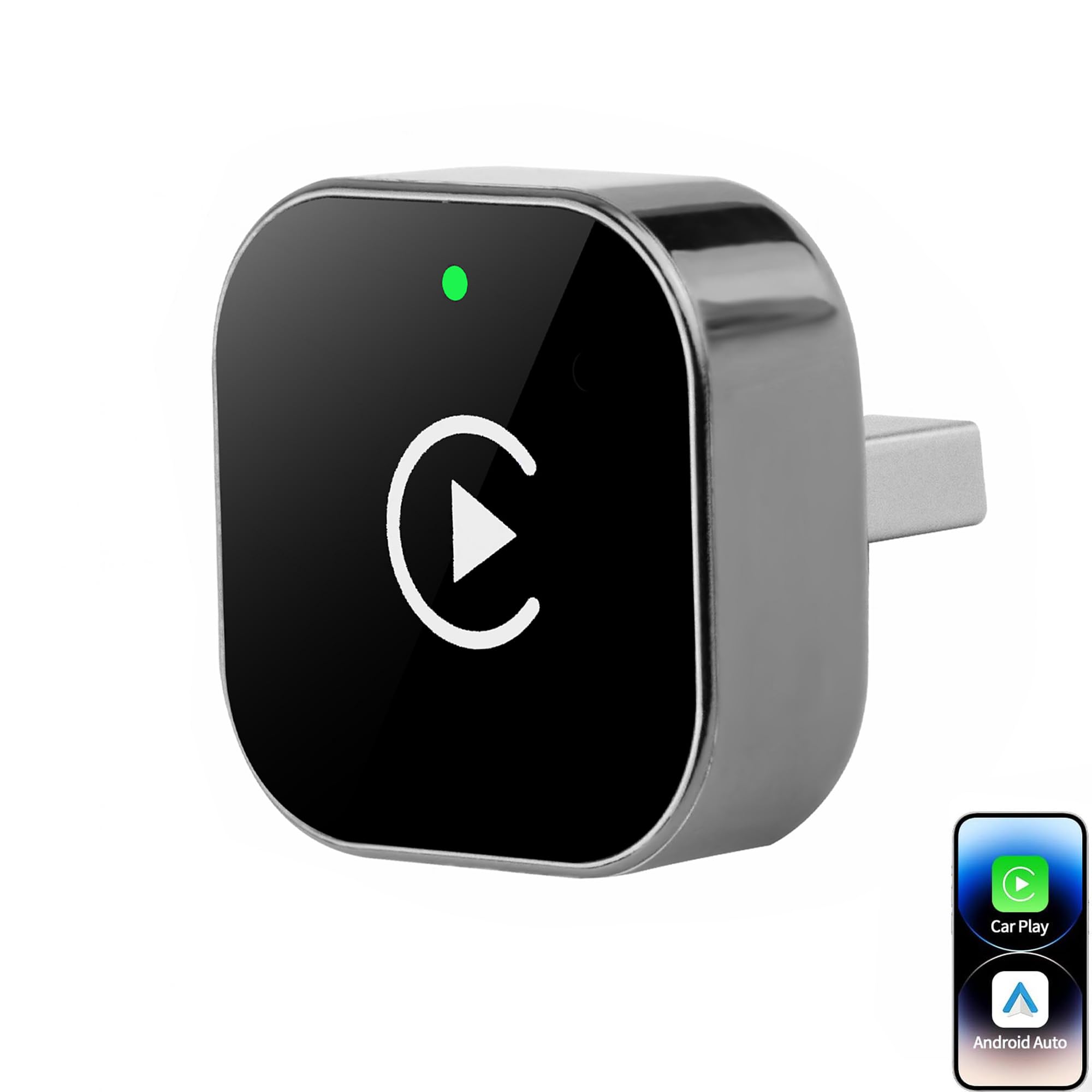 Photo 1 of 2-in-1 Wireless CarPlay Adapter for iPhone ? Wireless Android auto Adapter,2026 Upgrade mini CarPlay,Fast Auto-Connect,Plug & Play, Apple Car Play for iOS 10+/ Android 11+