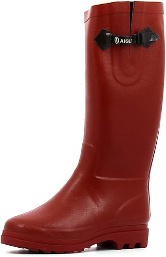 aigle aiglentine fur wellington boots