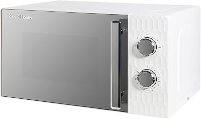 Russell Hobbs Honeycomb 17L 700W Solo Microwave 5 Power Levels White