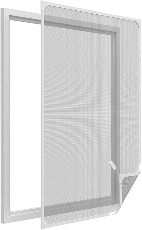 easy life pollenschutz gitter allergicpro basic mit pvc magnetrahmen pollenschutzgitter insektenschutz fur fenster ohne bohren grosse 120 x 140 cm amazon de baumarkt