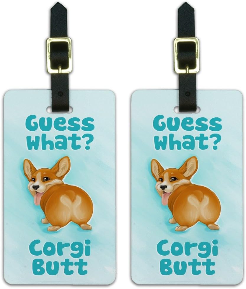 guess luggage tag