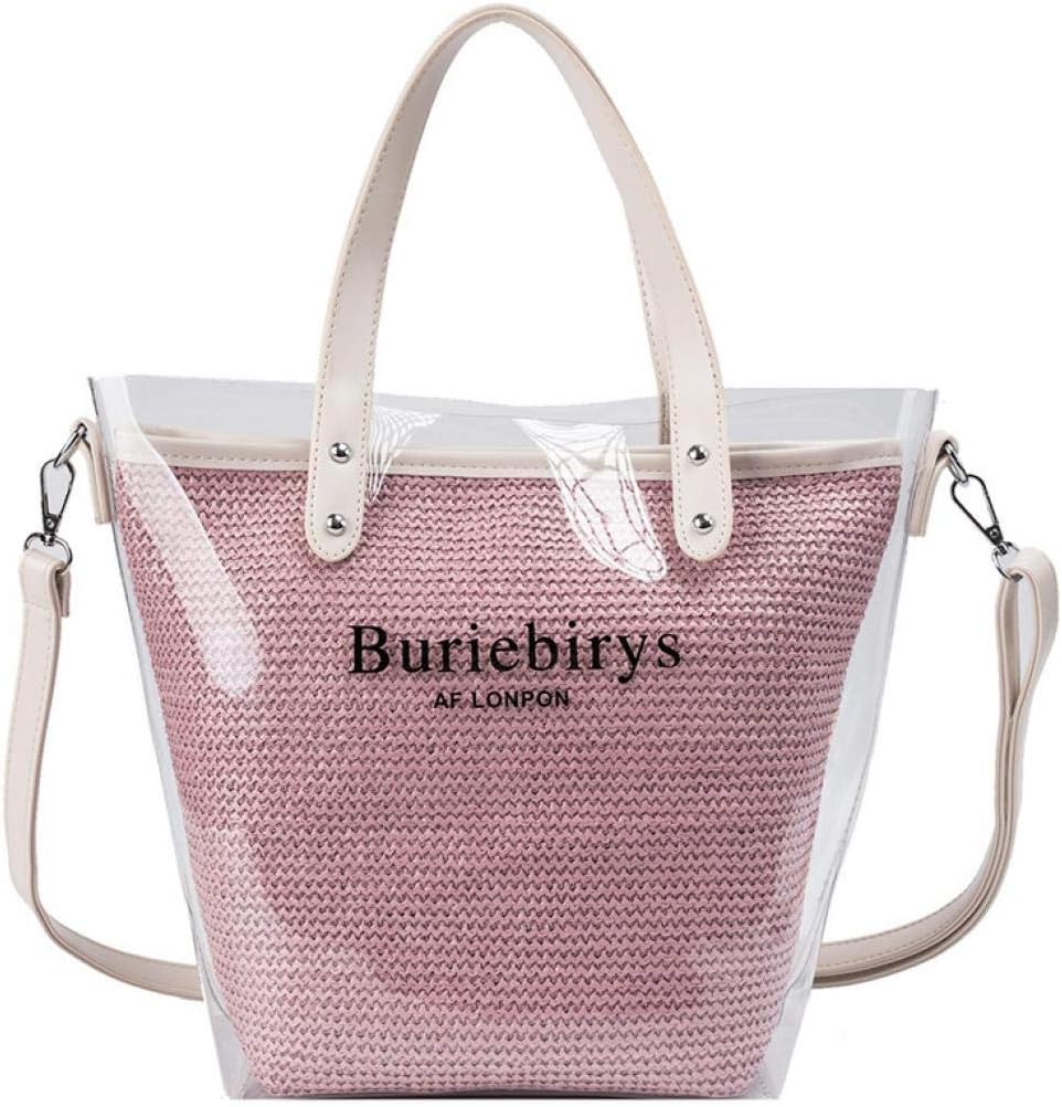 Bolso De Playa Plegable Con Cremallera - Impermeable, Diseño Mariposa Rosa, 43x35x10 Cm - Bolso De Mano Ligero Para Mujer