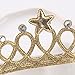 DANMY Baby Girl Rhinestone Crown Headbands Toddler Princess Headband Hair Accessories (2PCS)