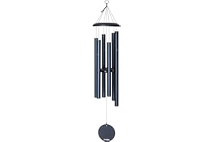 Corinthian Bells by Wind River – 44 inch Midnight Blue Wind Chime for Patio, Backyard, Garden, and Outdoor Decor (Aluminum Chime) Made in The USA