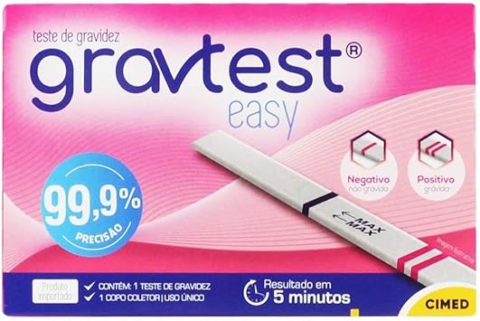 Teste de Gravidez Gravtest Easy 99,9% Precisão Cimed