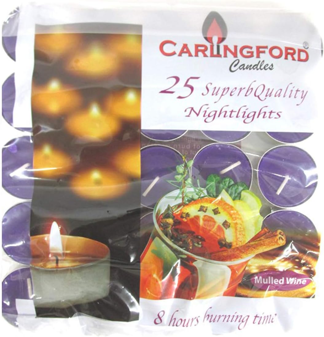 25 x Scented Tea Lights Candles TEALIGHTS 8HR 8HOUR Burning TIME