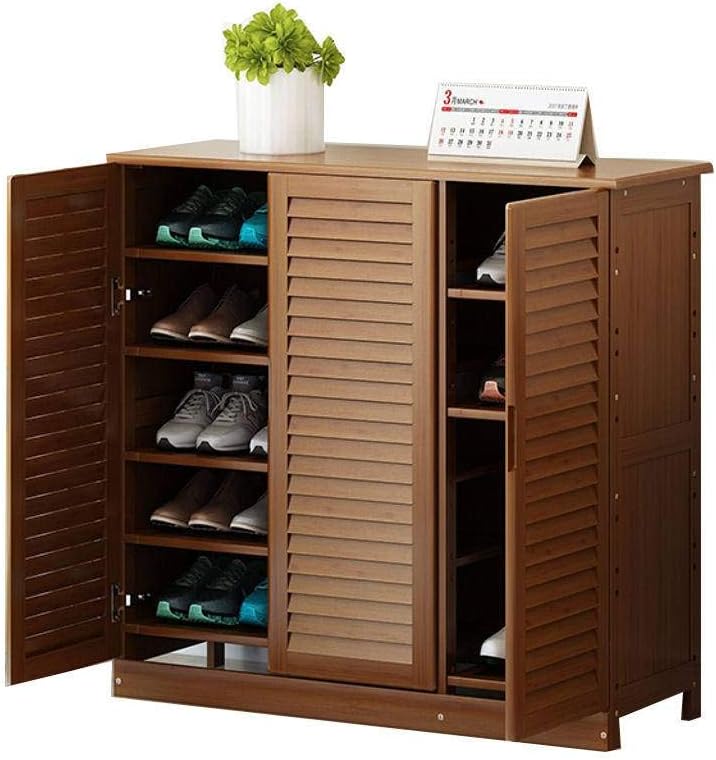 Bove Wood Shoe Storage Cabinet Storage Organizer Sturdy Elegant Space Saving Free Standing Storage Cabinet For Shoes Entryway Living Room Hallway Shoe Rack D Amazon Co Uk Kitchen Home