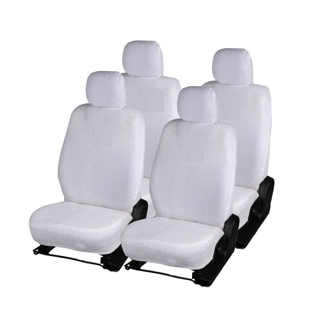 Guance White Towel Seat Covers for Tata Tigor Amazon.in Car & Motorbike