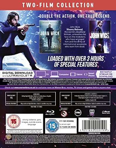 John Wick: Chapters [Blu-ray Digital Download] [2017] in