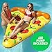 Luxury Inflatable Pizza Pool Float - Includes Pump - Giant Slice of Pizza Swimming Pool Raft