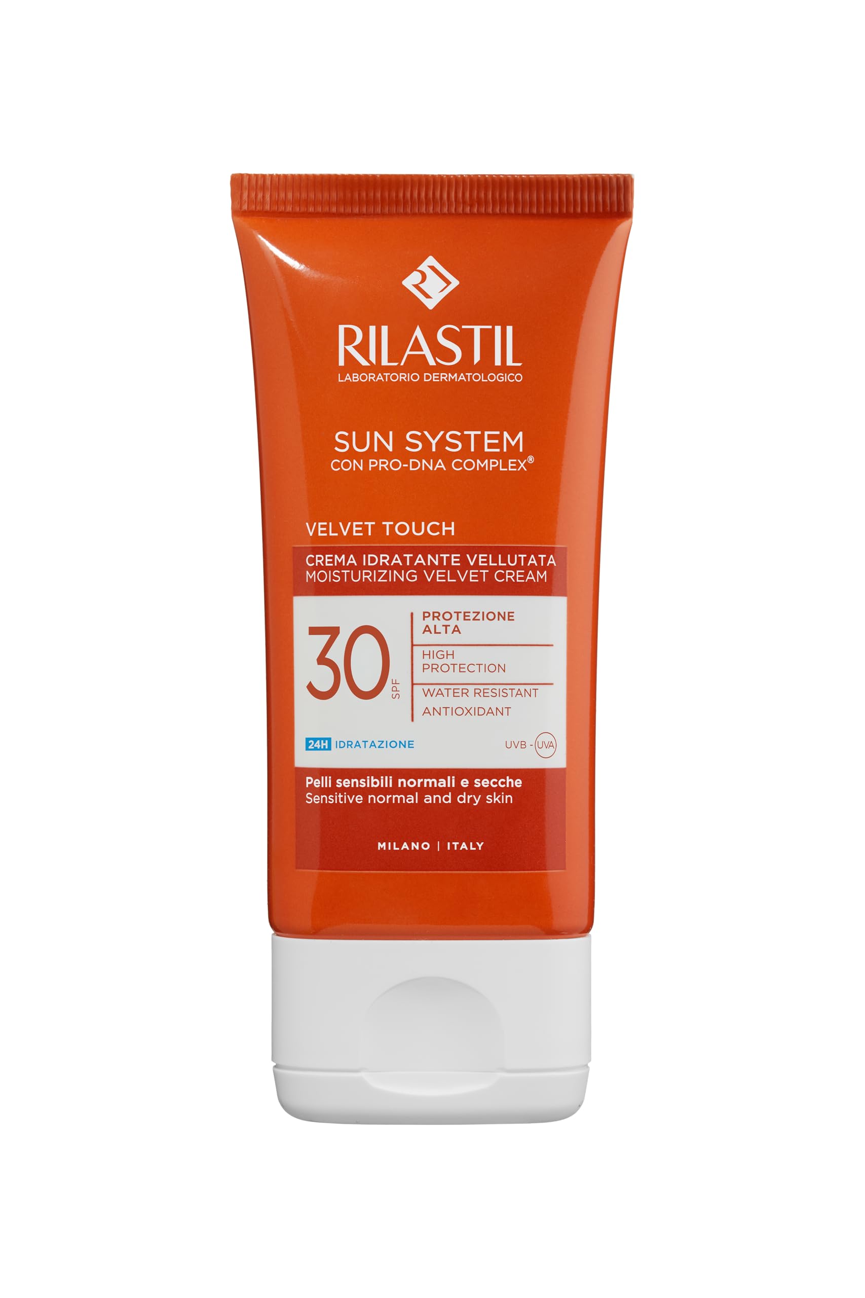 Rilastil Sun System - Crema Vellutata SPF30 Protezione Solare Viso, 50ml