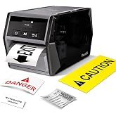 Makeid D50 Industrial Label Maker, 2 Inch Desktop Printer with Auto Cutter | 2600mAh Battery, with 1.97" W x 26.24ft L Label, Mobile APP &amp; PC Editor Compatible, Heavy-Duty Labeler for Job Sites