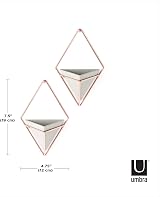 Umbra Trigg Small Set of 2 Concrete Wall Planters - Modern Decor view 5