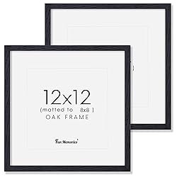 12x12 Picture Frames, Natural Oak Wood Frame 12 x
