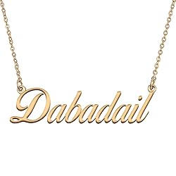 HUAN XUN Customized Custom Simple Any Name Necklace