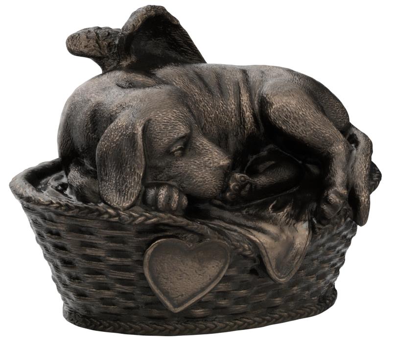 sleeping dog ashes casket