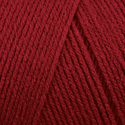 Caron One Pound Solids Yarn - (4) Medium Gauge 100% Acrylic - 16 oz - Claret- For Crochet, Knitting & Crafting