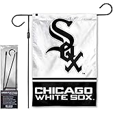 White Sox Garden Flag with Stand Holder Flagpole