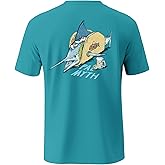 Palmyth Men's Fishing UPF 50+ Sun Protection Short Sleeve T-Shirt