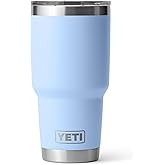 YETI Rambler 30 oz Tumbler, Stainless Steel, Vacuum Insulated with MagSlider Lid, Big Sky Blue