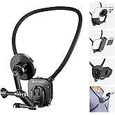 K&F Concept Magnetic Neck Phone Mount for Recording, Hands-Free POV/Vlog Video Filming, Magnetic Phone Chest Mount for GoPro DJI Insta360, Neck Holder for iPhone 16 15 14 13 12 Series