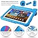 Protective Case Compatible Samsung Galaxy Tab E Lite 8.0 & Screen Protector & Stylus, AFUNTA Anti-Scratch Convertible Handle Stand EVA Case, PET Plastic Cover and Touch Pen for Tablet 8 Inch - Blue