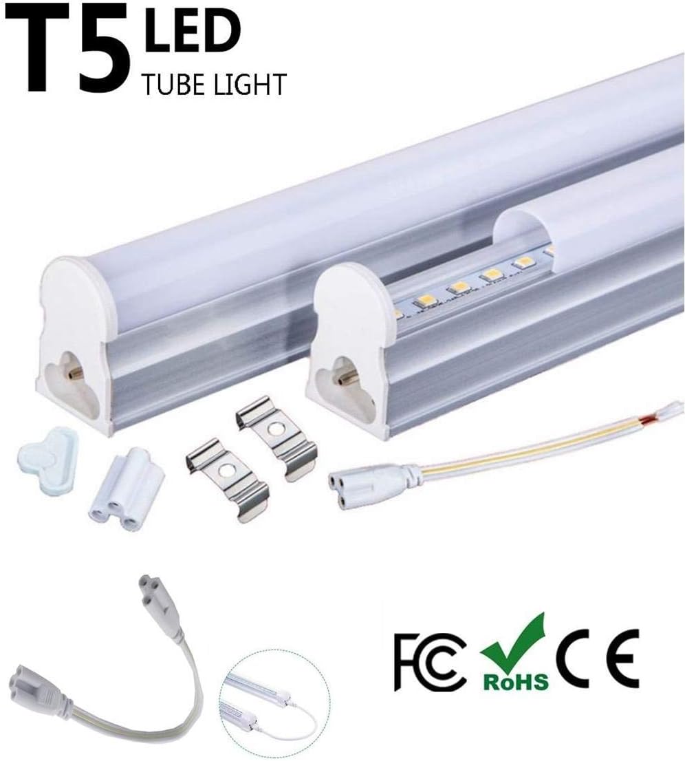 iLettPack of T5 18 Watts LED Ceiling Light Fixture, 4 Feet, 1440lm, 5000K - 6000K,CE ROHs, 85-265V (1 Unit Pack)