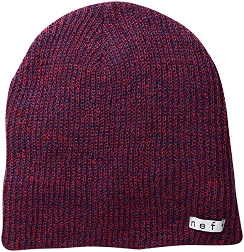 neff Men's Daily Heather Beanie, Blue/Red, One Size