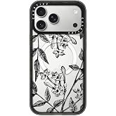 CASETiFY for iPhone 18 Pro Max Case - Impact Compatible with MagSafe | 8.2 ft. 4x Military Grade Drop Protection | Botanical Jasmine | Black